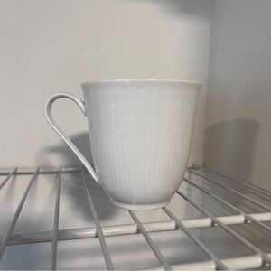Rorstrand Porcelain Mug Swedish Grace in Snow -White EUC Coffee Tea Mug